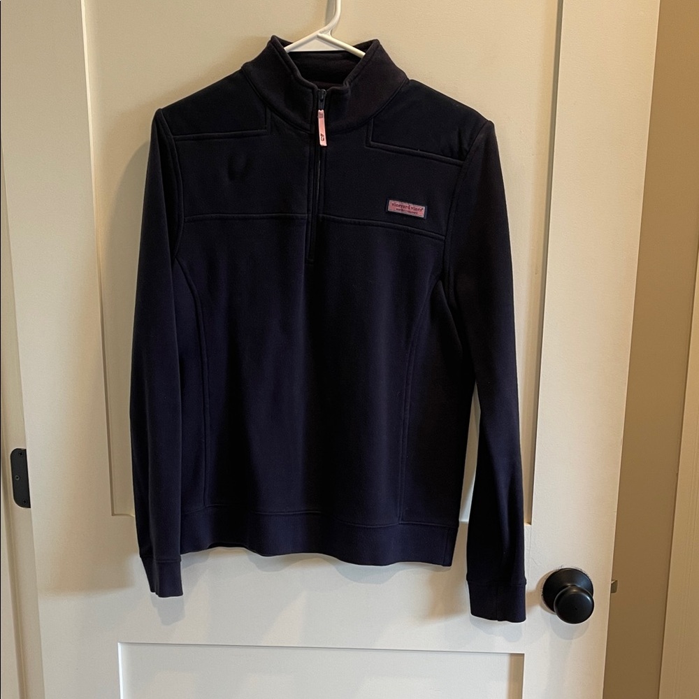Vineyard Vines Navy Quarter Zip Sweater
